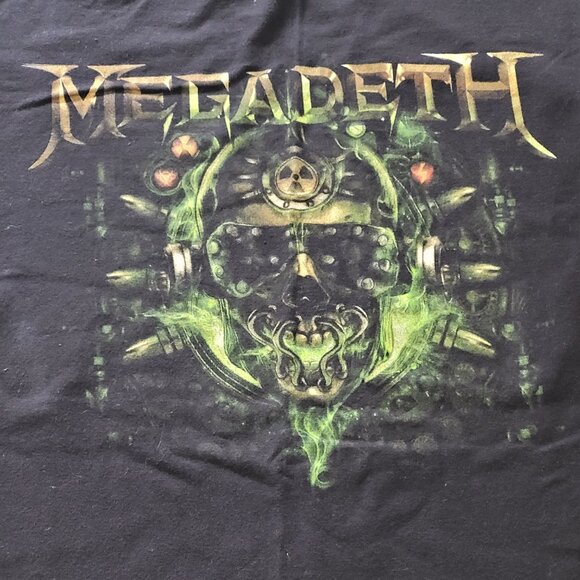 Small Vintage 90s Megadeath Logo Black Graphic Concert T Shirt - Picture 2 of 9